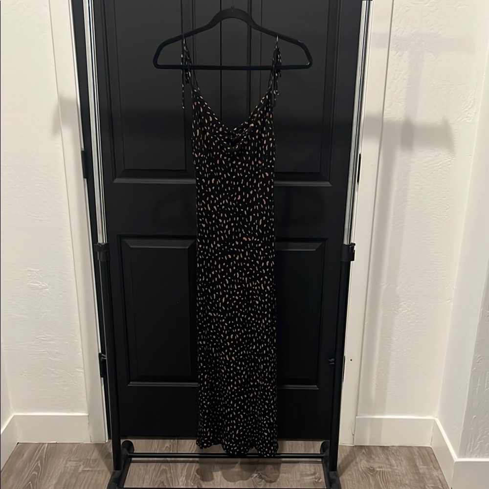 Audrey 3+1 Black and White Slip Maxi Dress